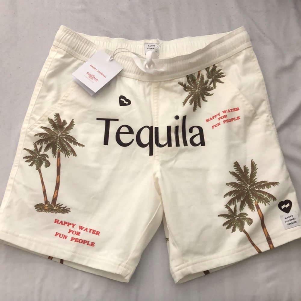 NWT Banks Journal x Los Sundays Tequila swim trunk